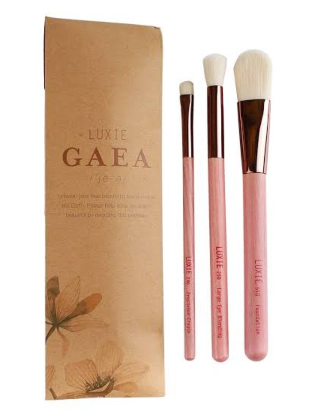 NEW *VAULTED* Luxie Gaea 3 Piece Brush set